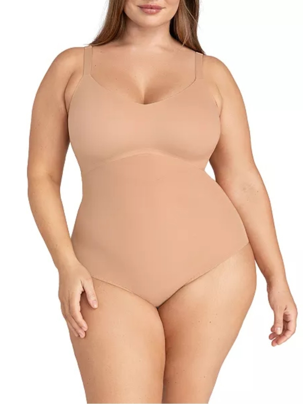 Seamless Nude Shaping Bodysuit for Women - Honeylove Liftweat Cami Bodysuit